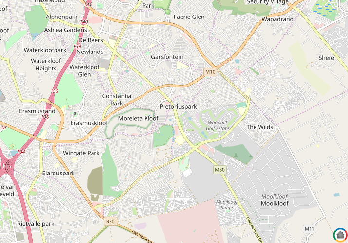 Map location of Woodhill Lavender Estate